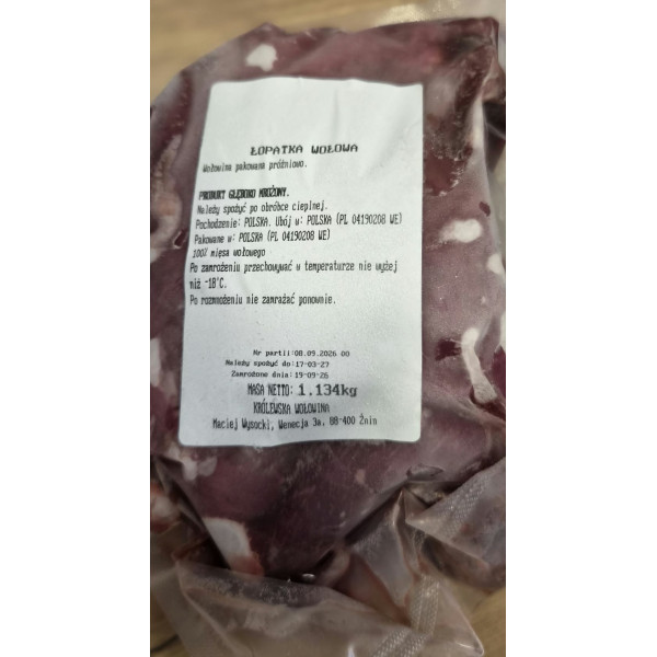 Łopatka 1,134 kg (produkt głęboko mrożony)